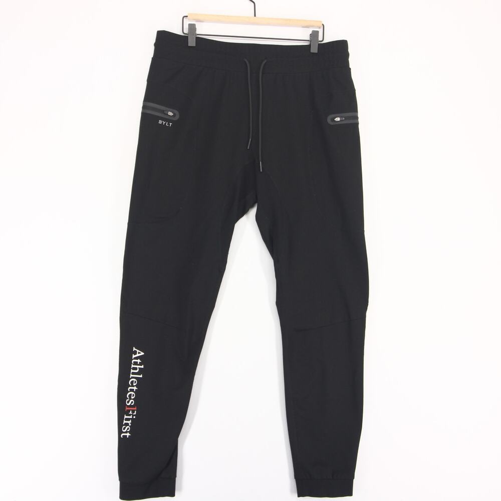 Bylt Premium Jogger Mens XXL Black Athletes First Drawstring Active Sweatpants